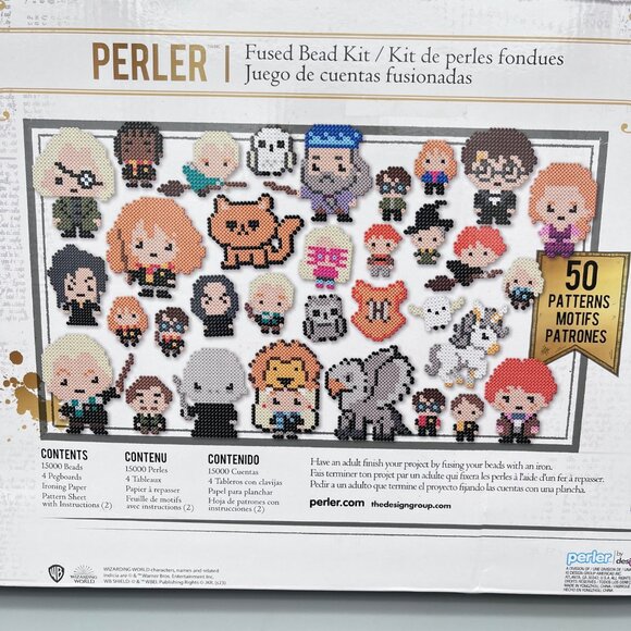 Harry Potter Perler Fused Bead Kit 15007Pc 50 Patterns DIY Craft Set For Ages 6+ - Picture 3 of 4